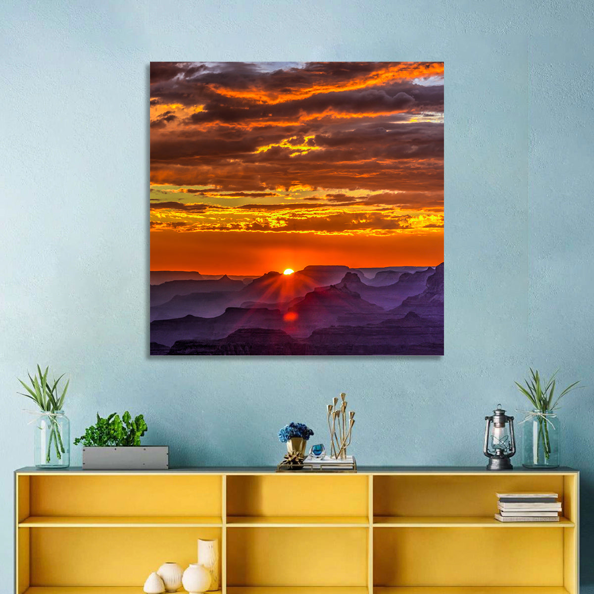Lipan Point Golden Sunset Wall Art