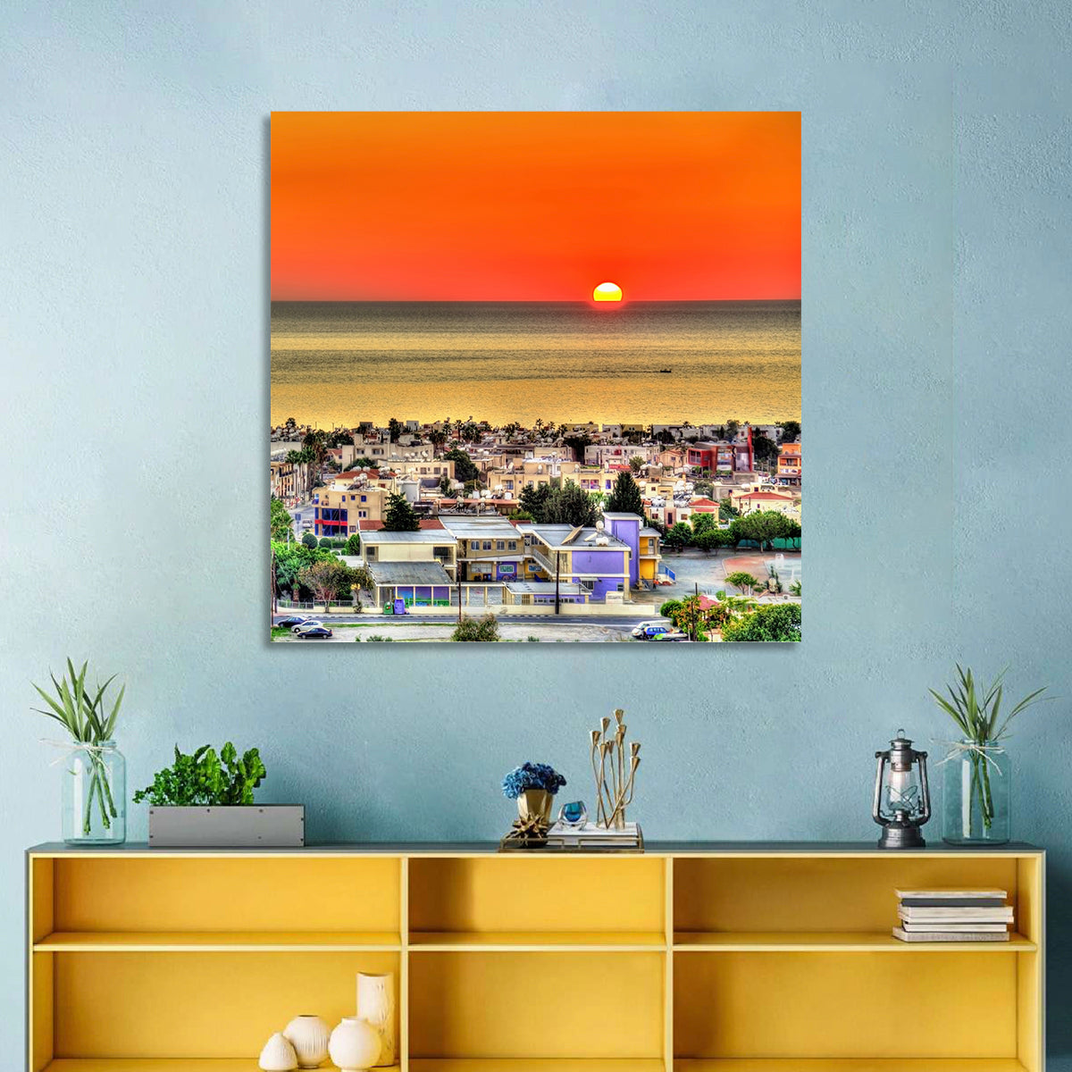 Paphos Sunset Wall Art
