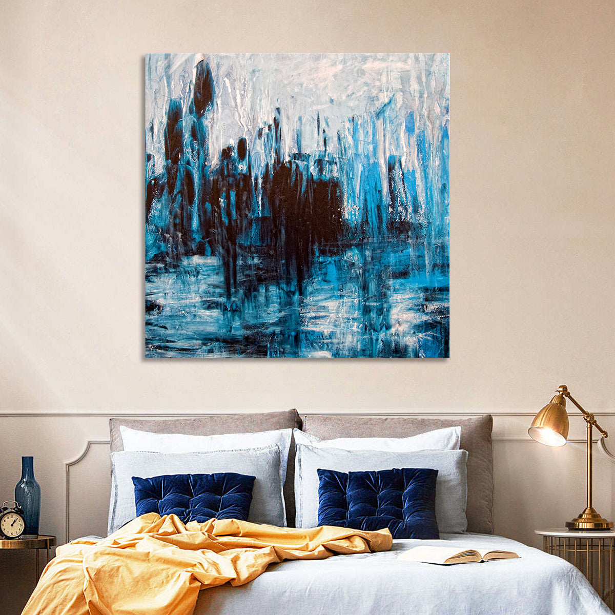 Messy Grunge Artistic Painting Wall Art