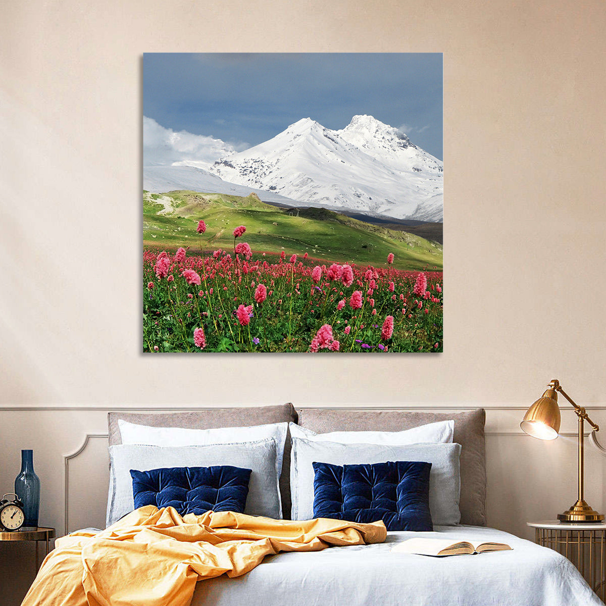 Caucasus Mountain & Spring Wall Art