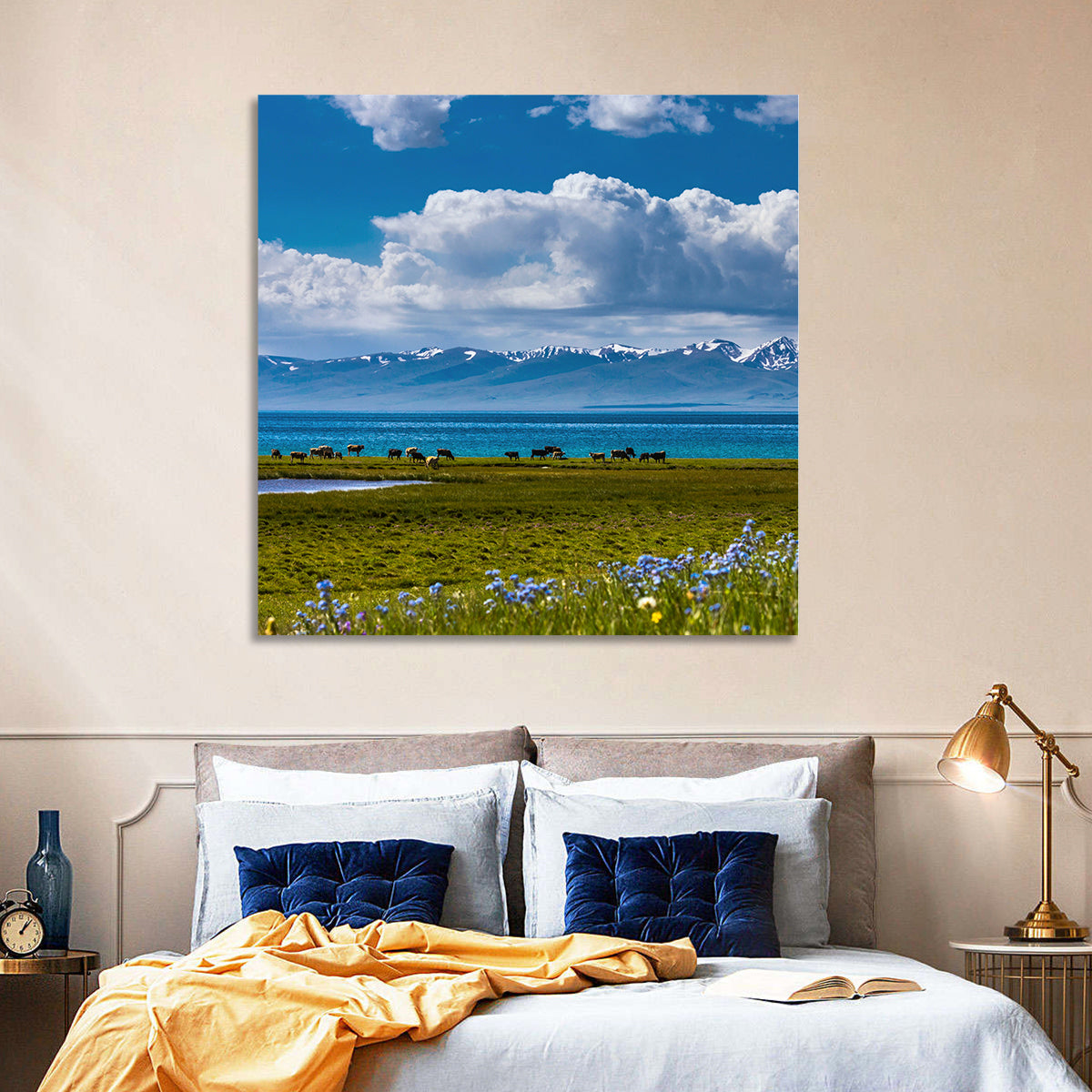 Song Kol Lakescape Wall Art