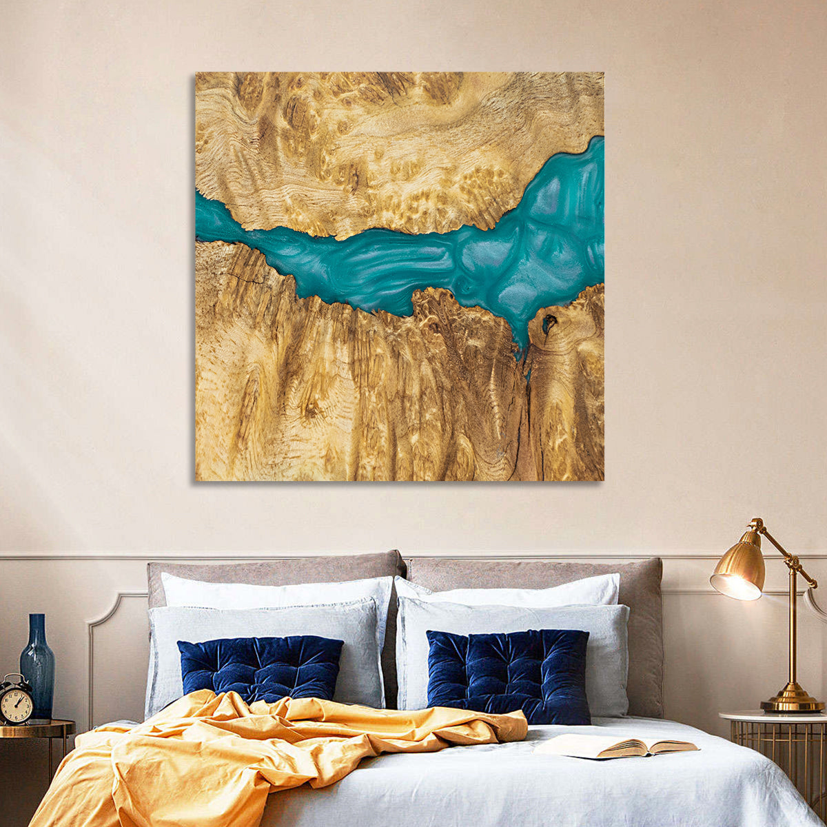 Epoxy Resin Wood Abstract Wall Art