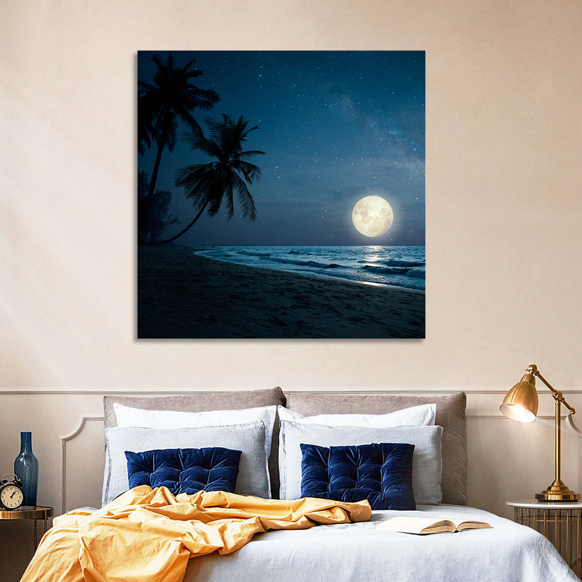 Palm Beach Moonset Wall Art