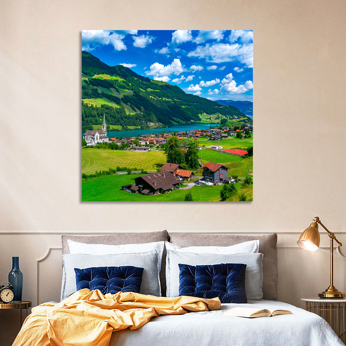 Lungern Village Wall Art