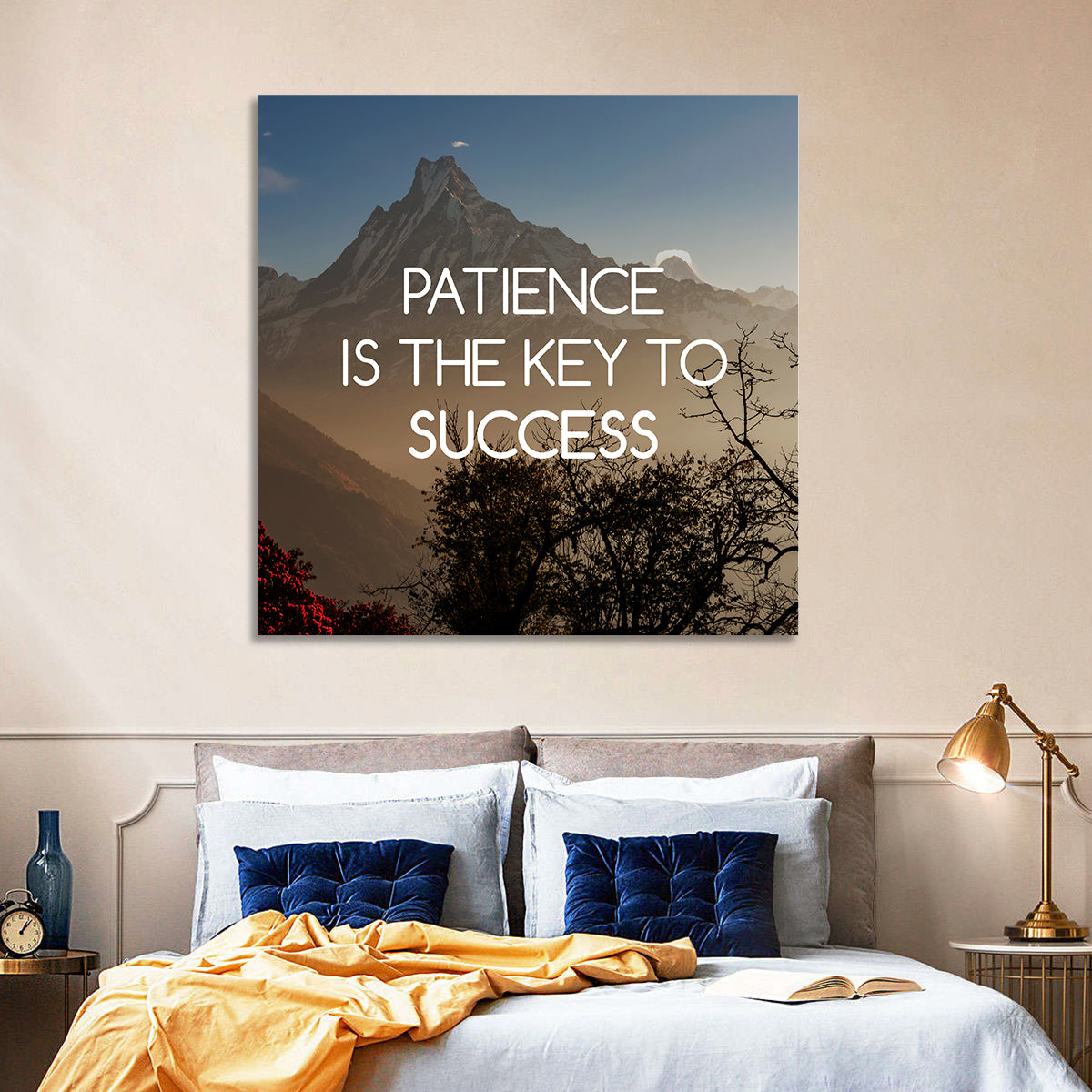 Patience Key to Success Wall Art
