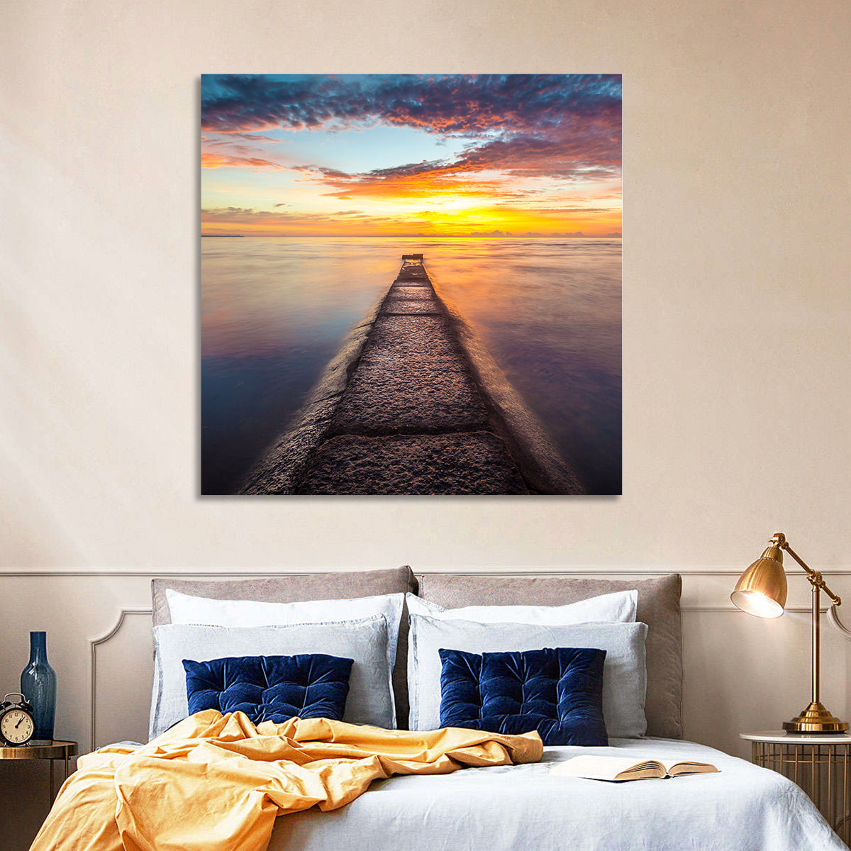 Sea Stone Pier Wall Art
