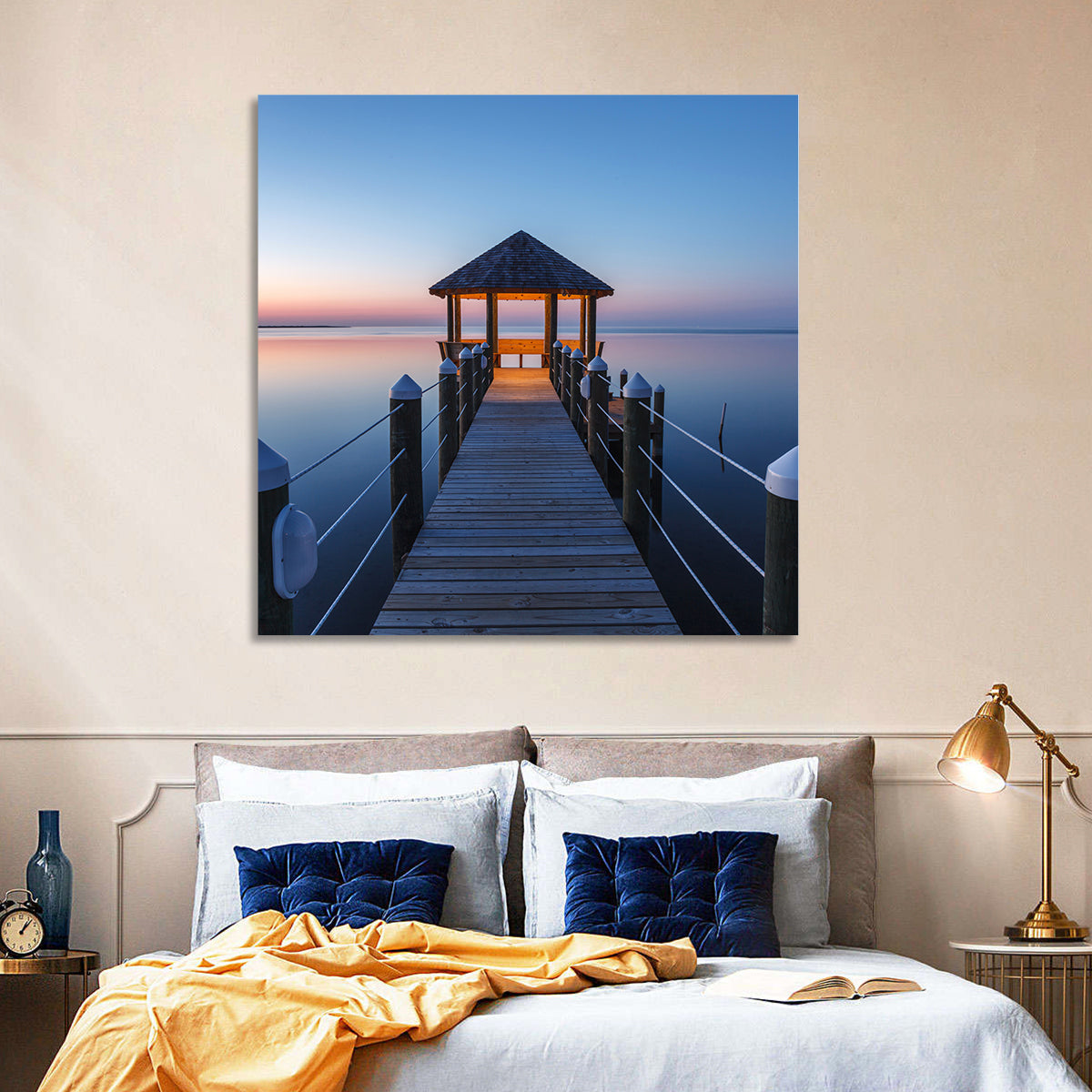 Pamlico Sound Lagoon Gazebo Wall Art
