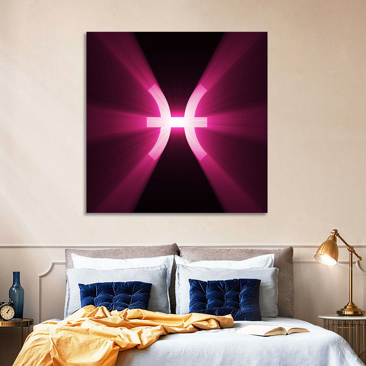 Pisces Symbol Wall Art