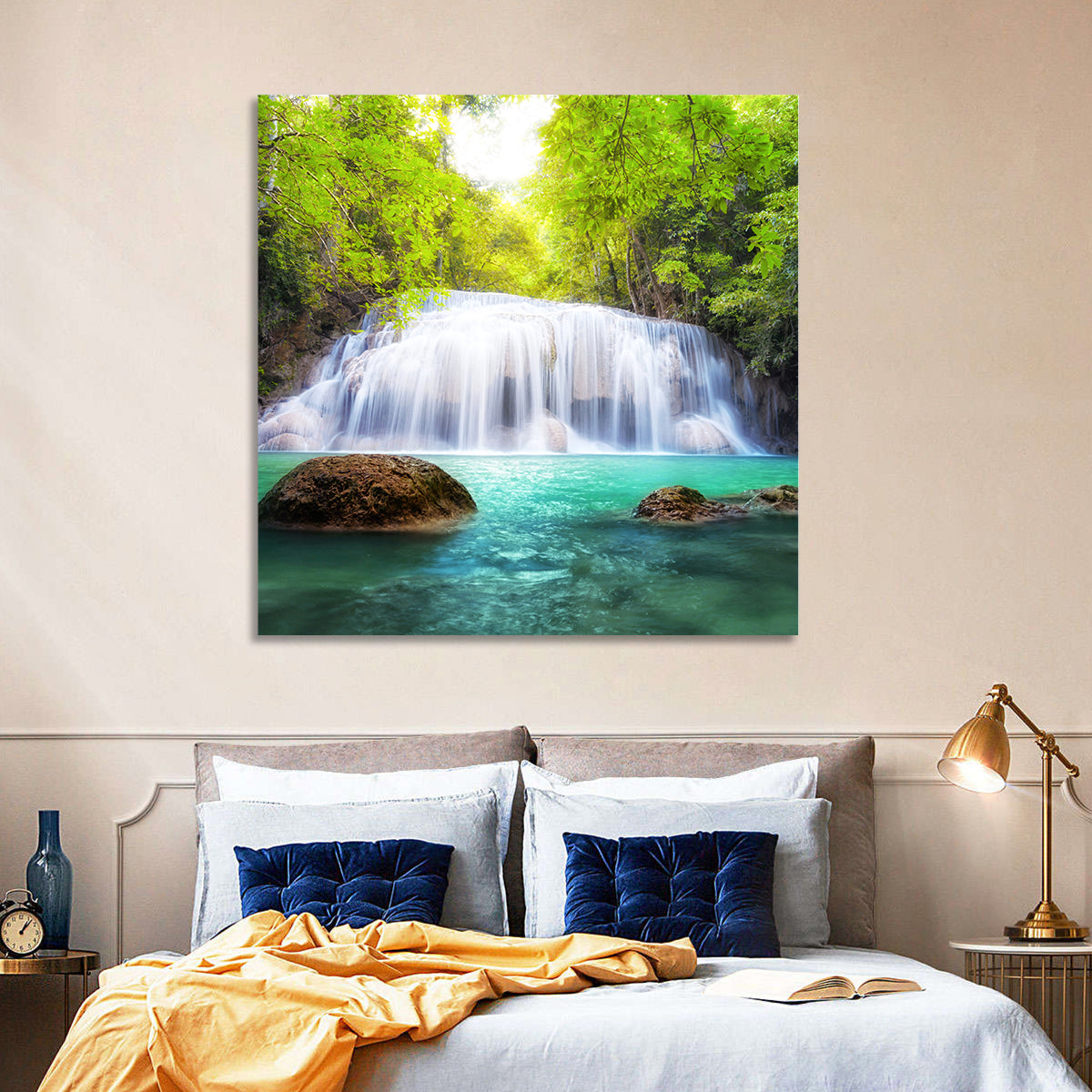 Tropical Waterfall Thailand Wall Art