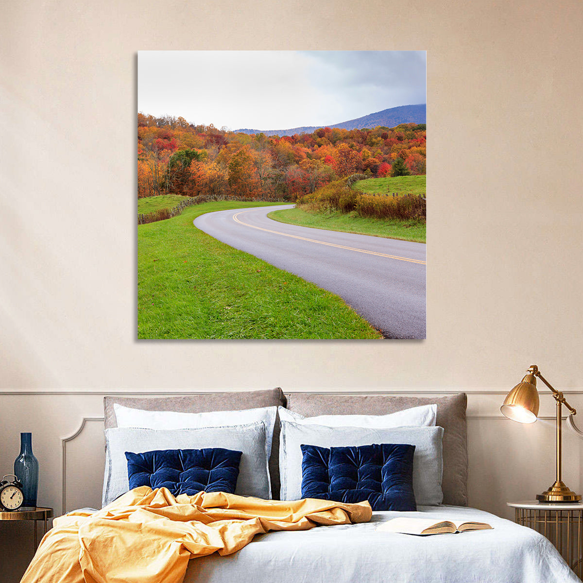 Road Through Meadow Wall Art