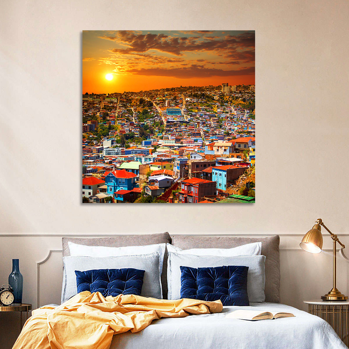 Valparaiso Sunset Wall Art