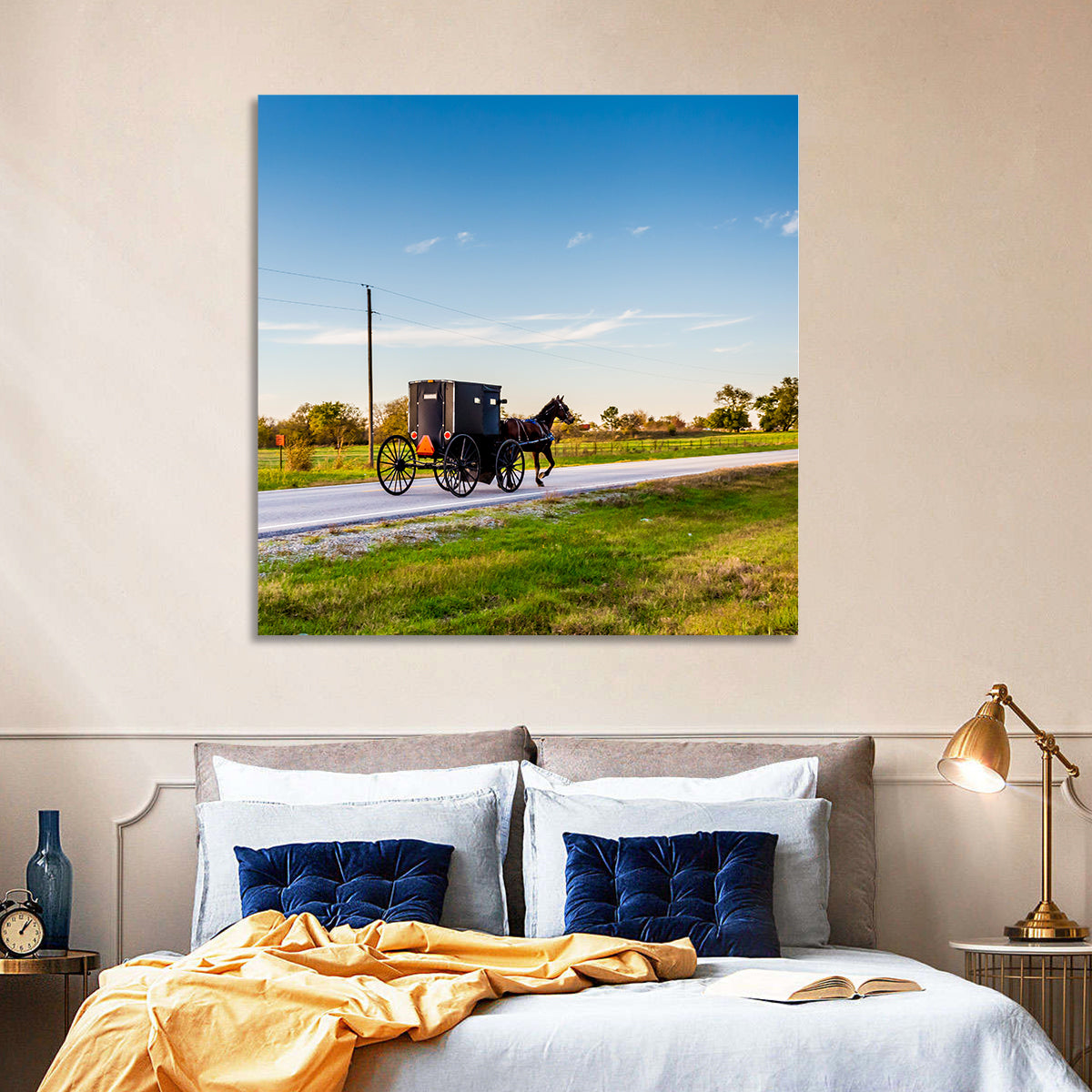 Horse and Buggy Amish Oklahoma Wall Art