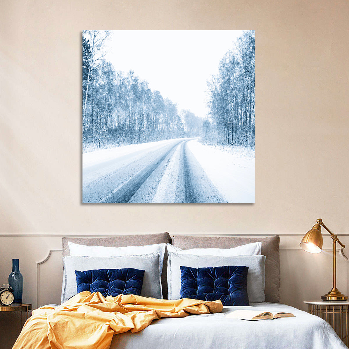 Snowy Road Wall Art