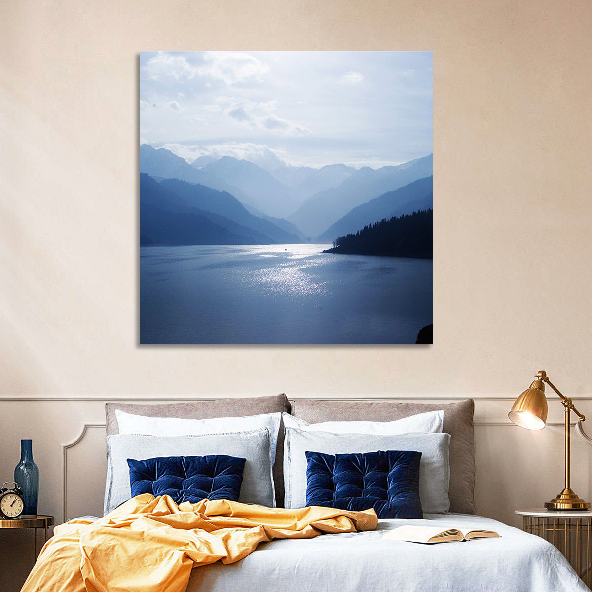 Xinjiang Mountains Lake Wall Art
