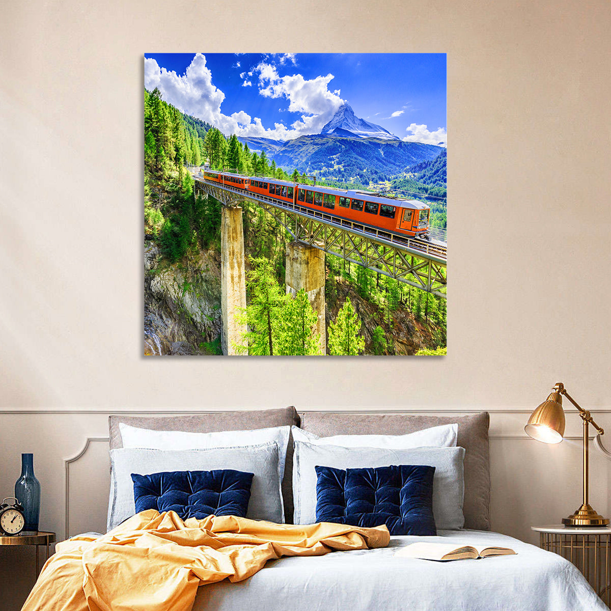 Gornergrat Tourist Train Wall Art