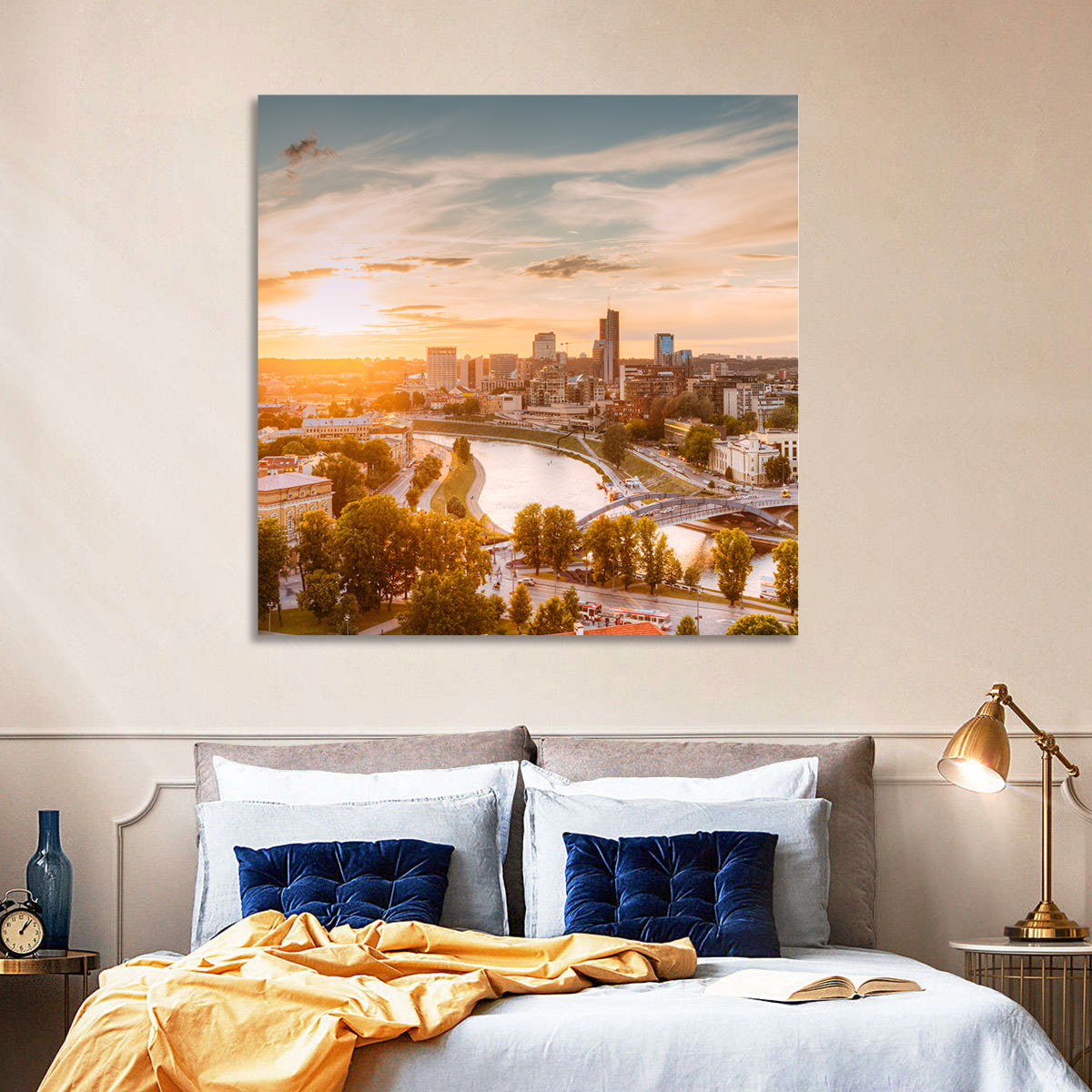 Vilnius Cityscape Wall Art