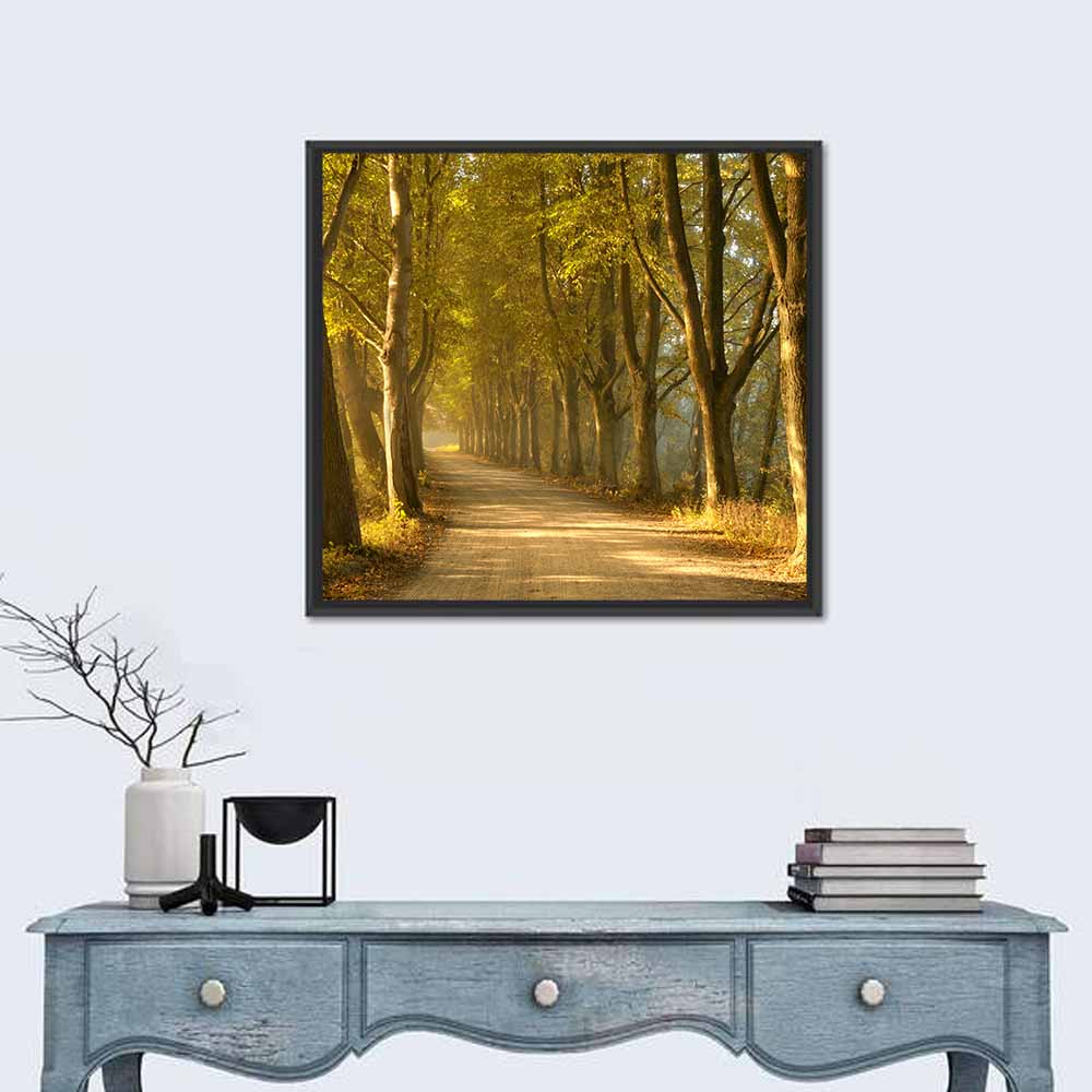 Countryside Road in Autumn Wall Art