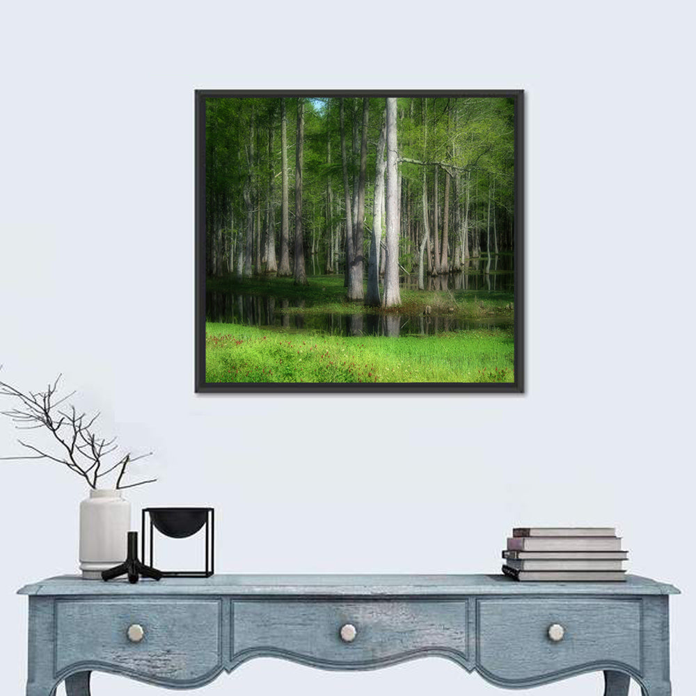 Lush Green Swamp Wall Art