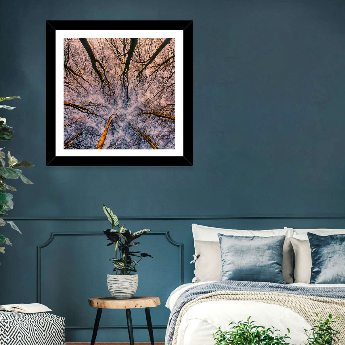 Misty Forest Abstract Wall Art