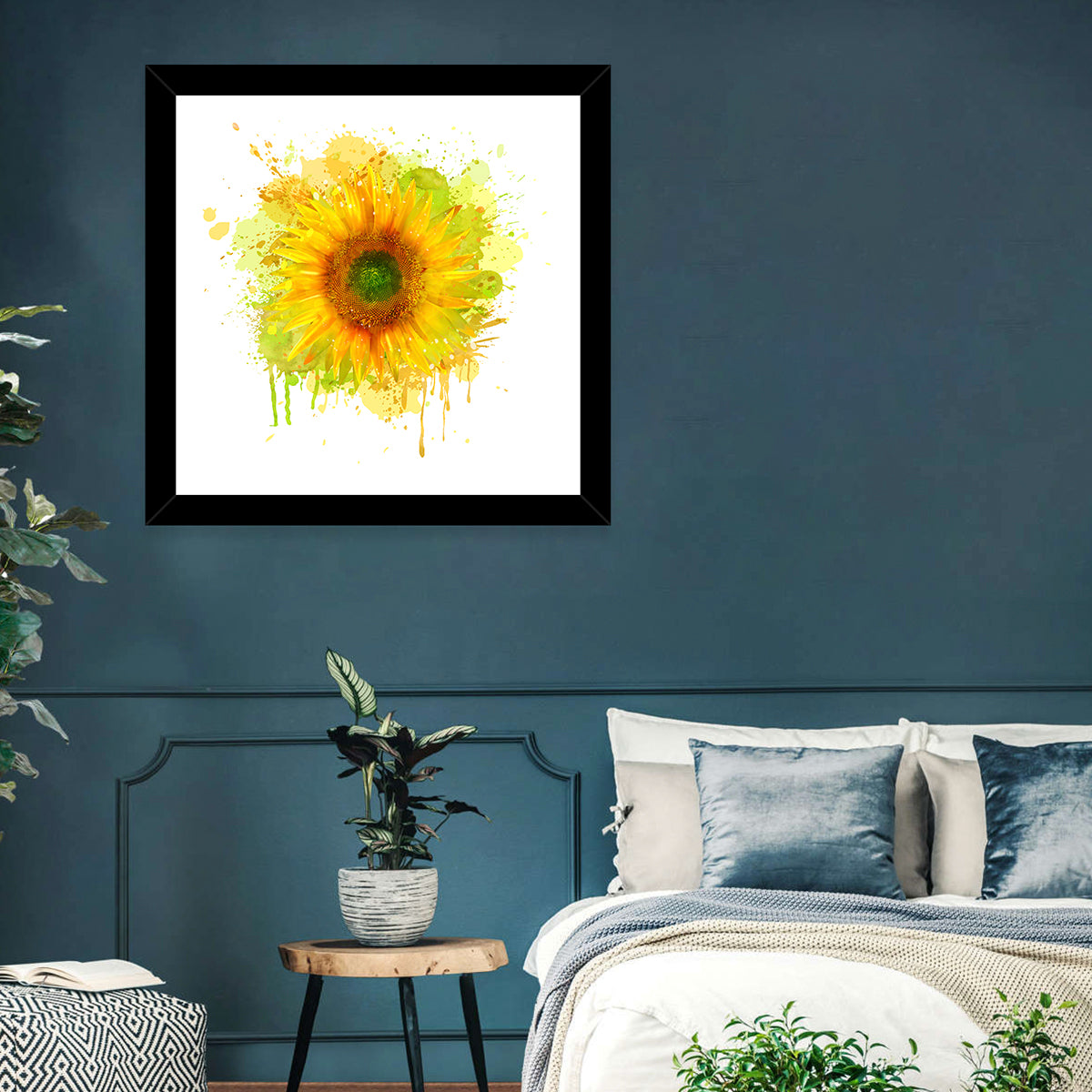Watercolor Sunflower Wall Art