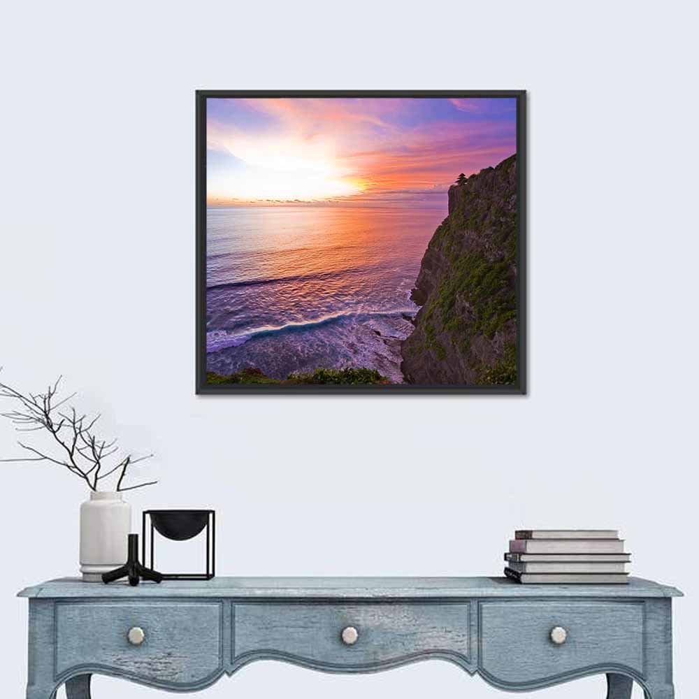 Sunset Over Ocean Wall Art