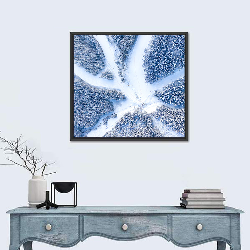 Ski Resort Aerial Wall Art