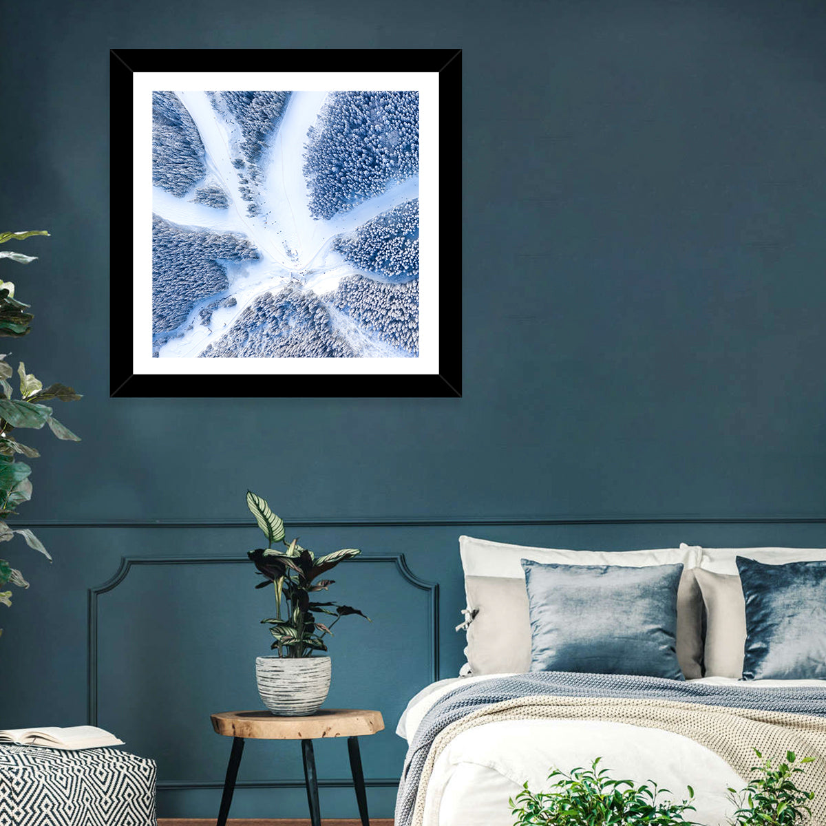 Ski Resort Aerial Wall Art