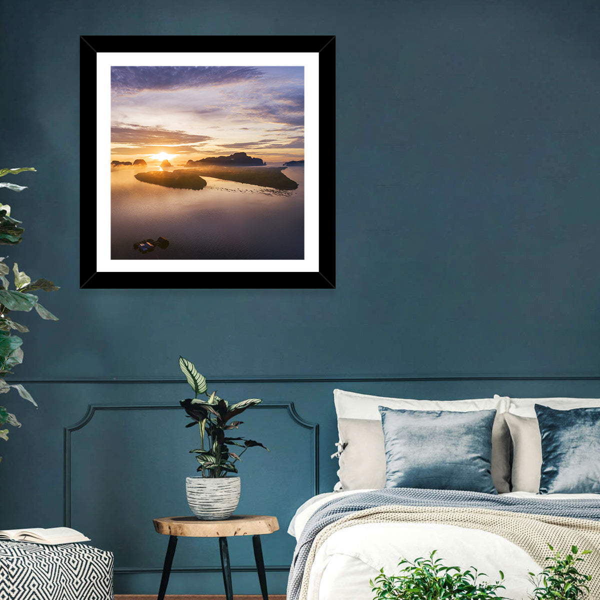 Thailand Mountains Sunrise Wall Art