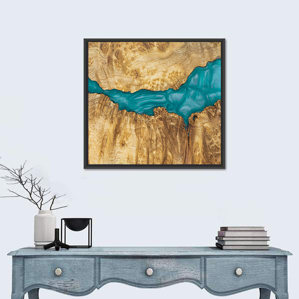 Epoxy Resin Wood Abstract Wall Art