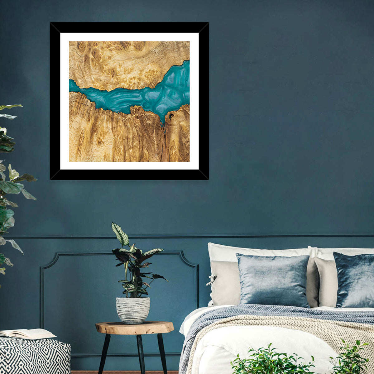 Epoxy Resin Wood Abstract Wall Art
