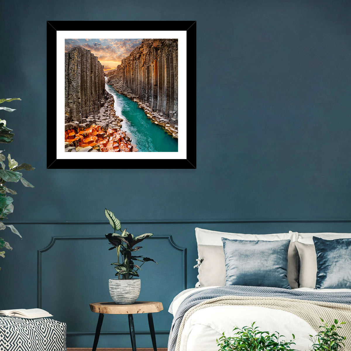 Studlagil Basalt Canyon Wall Art