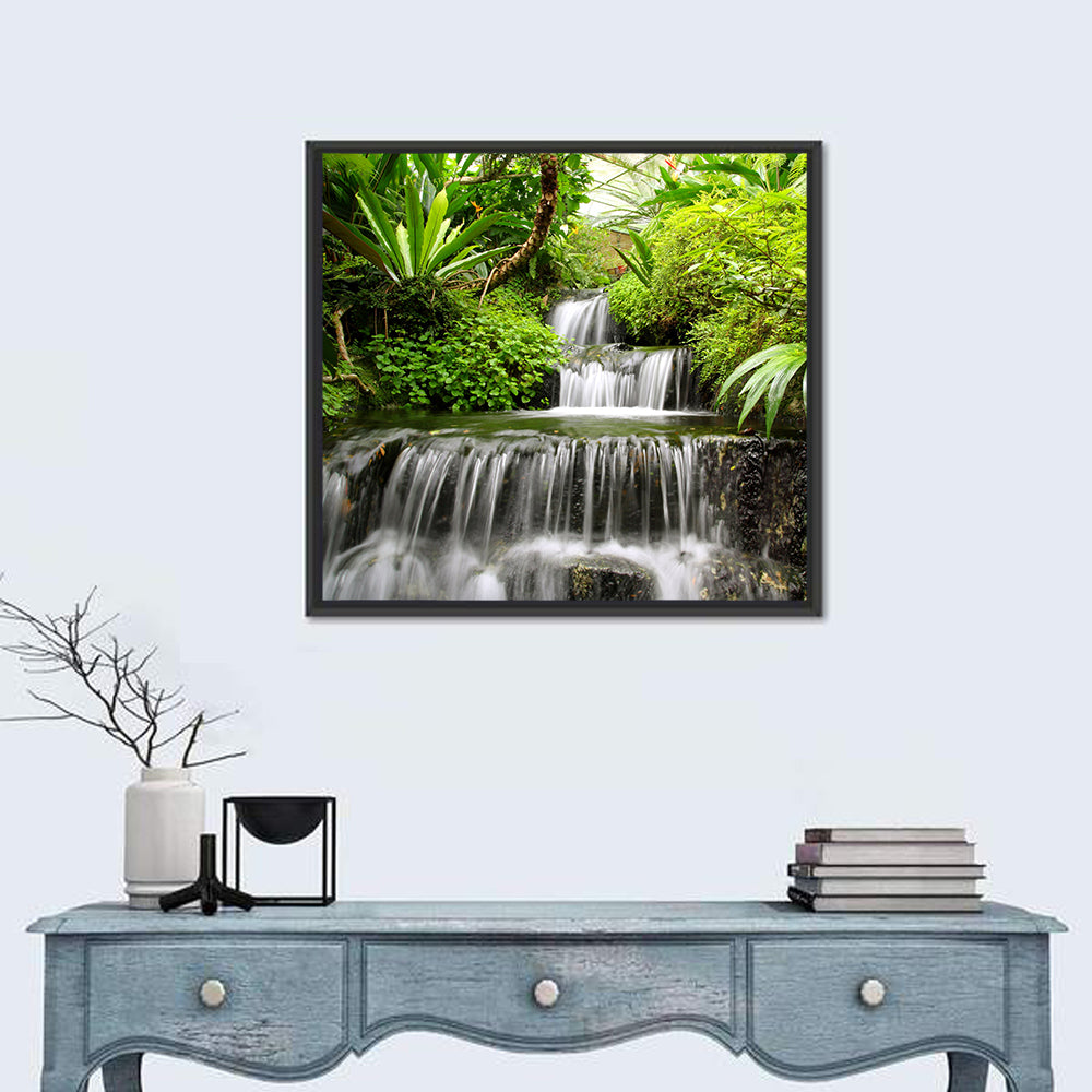 Rain Forest Waterfall Wall Art