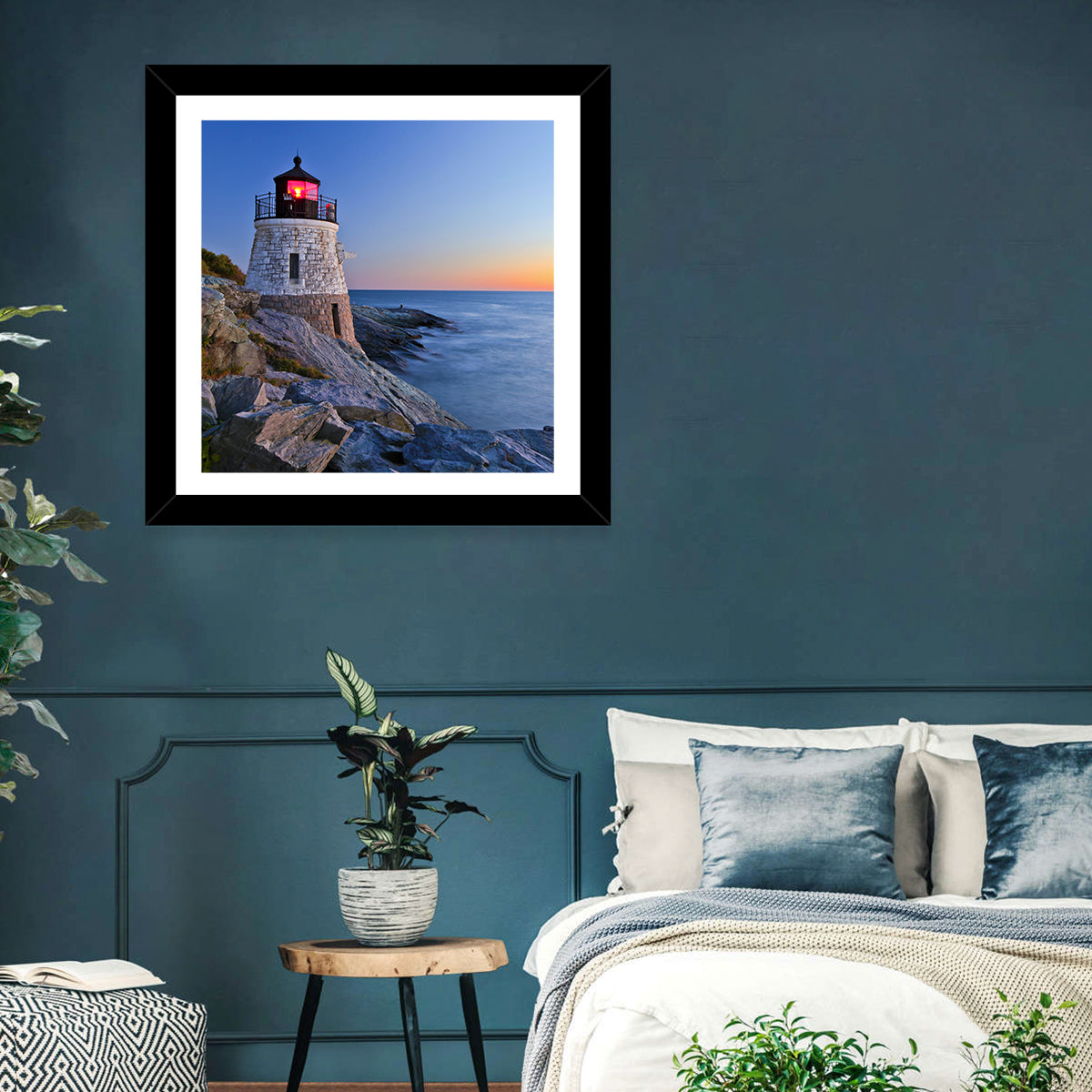 Lighthouse By Ocean Wall Art
