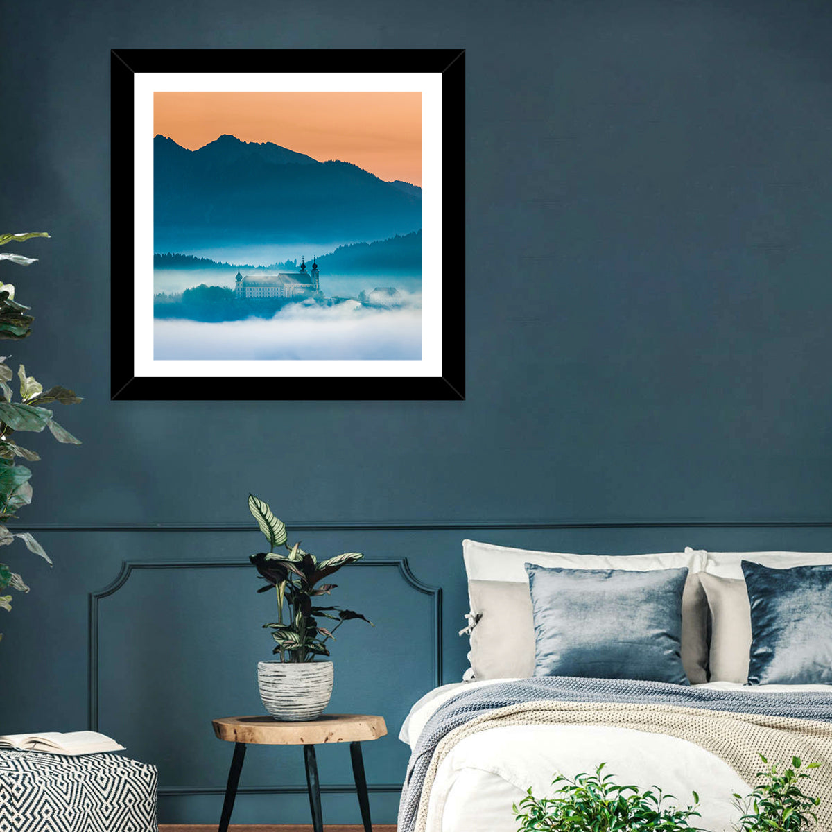 Foggy Mountain Church Wall Art