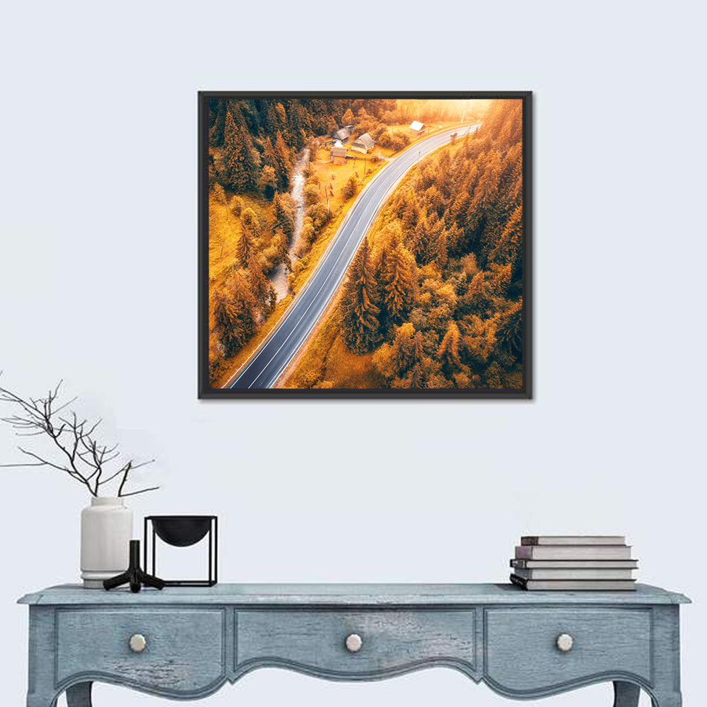 Carpathian Autumn Road Wall Art