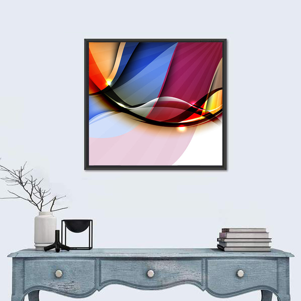 Colorful Wave Abstract Wall Art