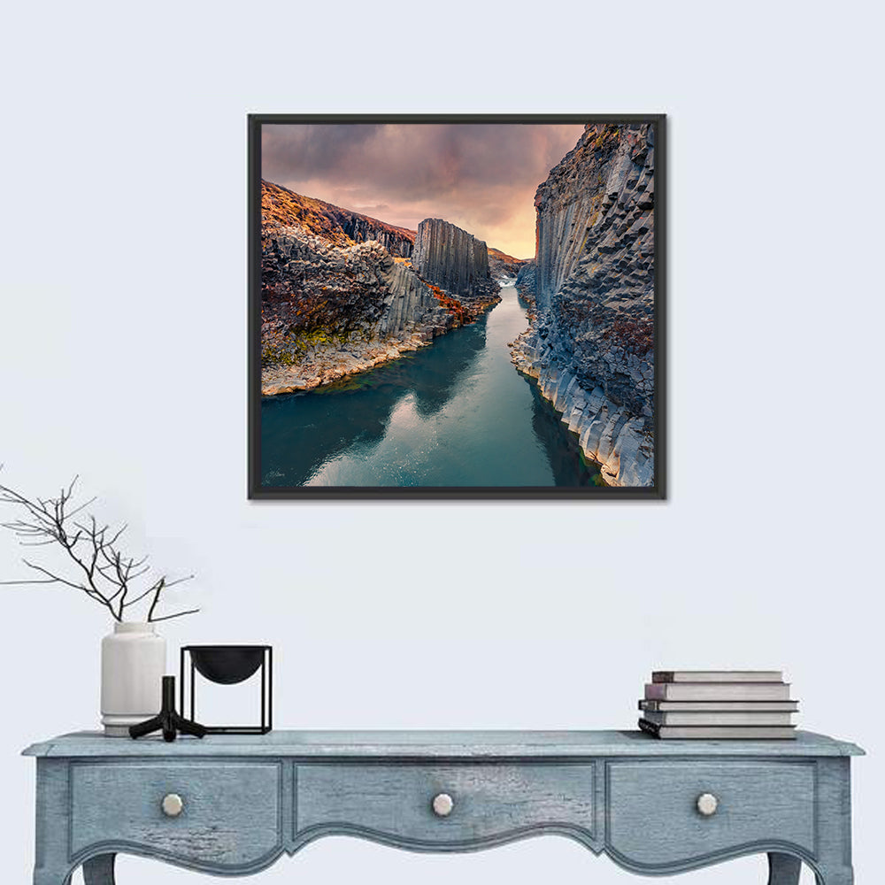 Studlagil Canyon Wall Art