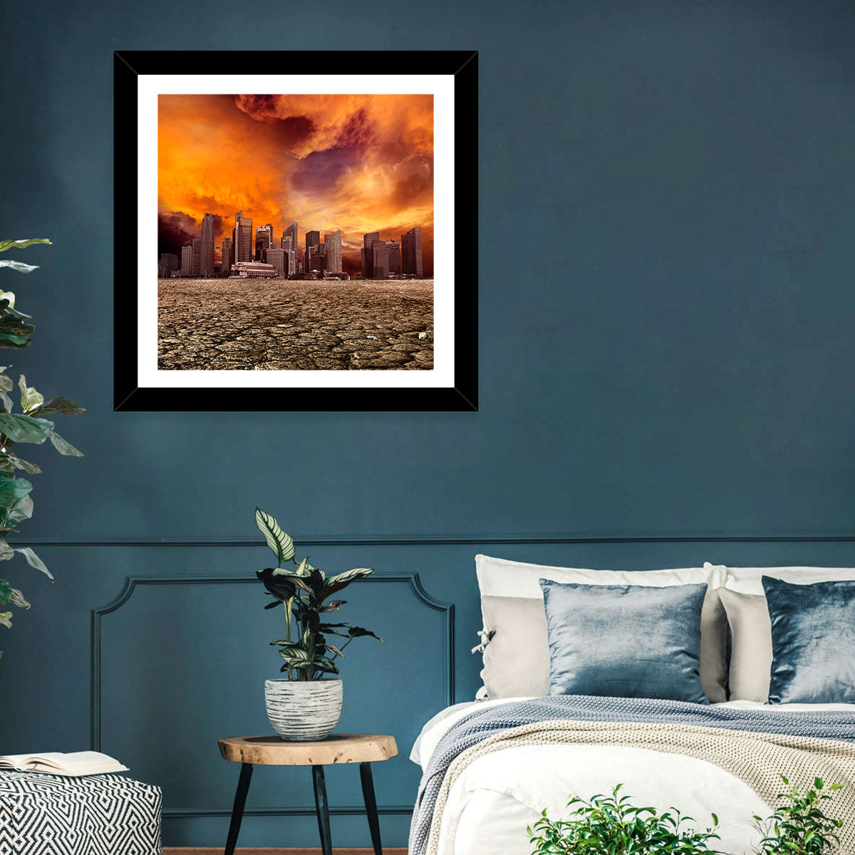 Desolate Desert City Wall Art