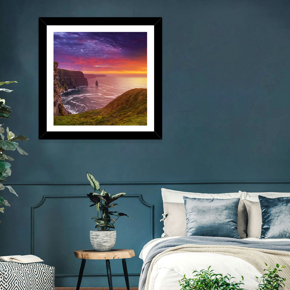 Moher Cliffs Sunset Wall Art