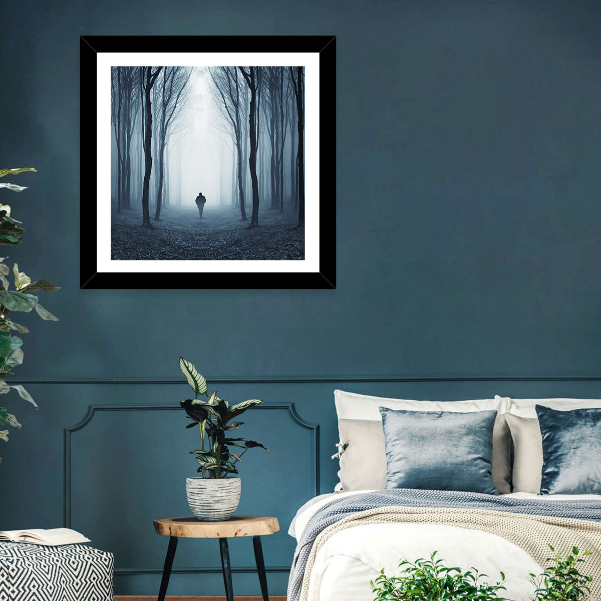 Man & Creepy Forest Wall Art