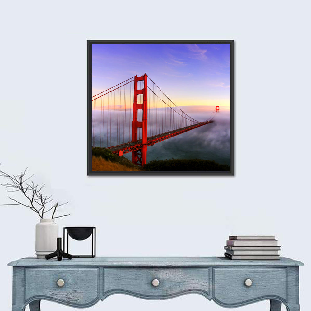 Foggy Golden Gate Bridge Wall Art