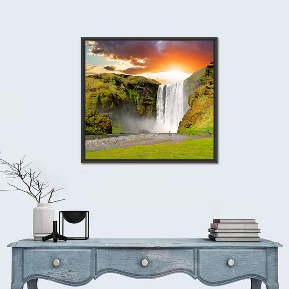 Skogafoss Waterfall Wall Art