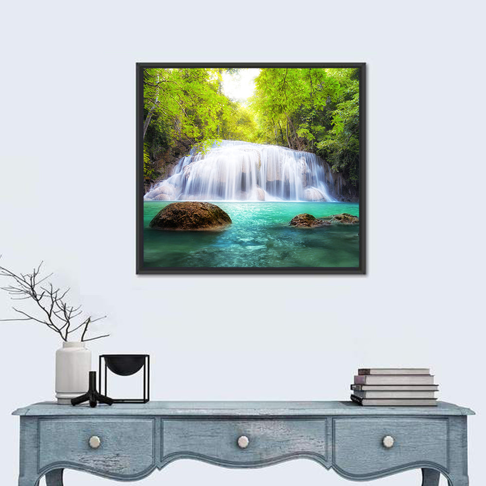 Tropical Waterfall Thailand Wall Art
