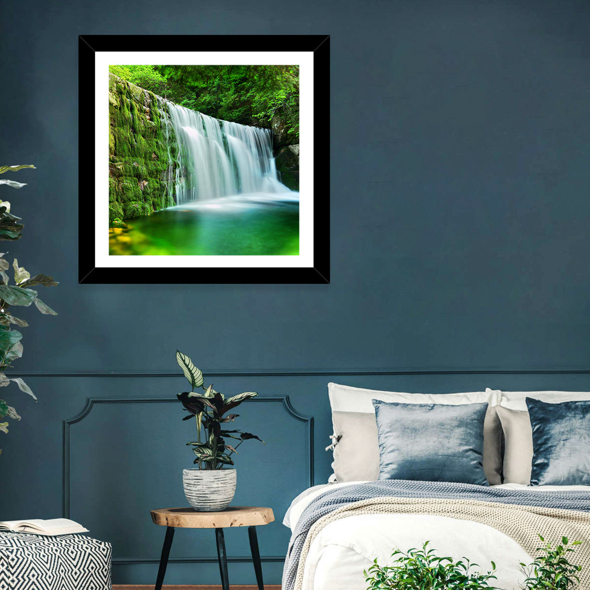 Waterfall in Emerald Lake Wall Art