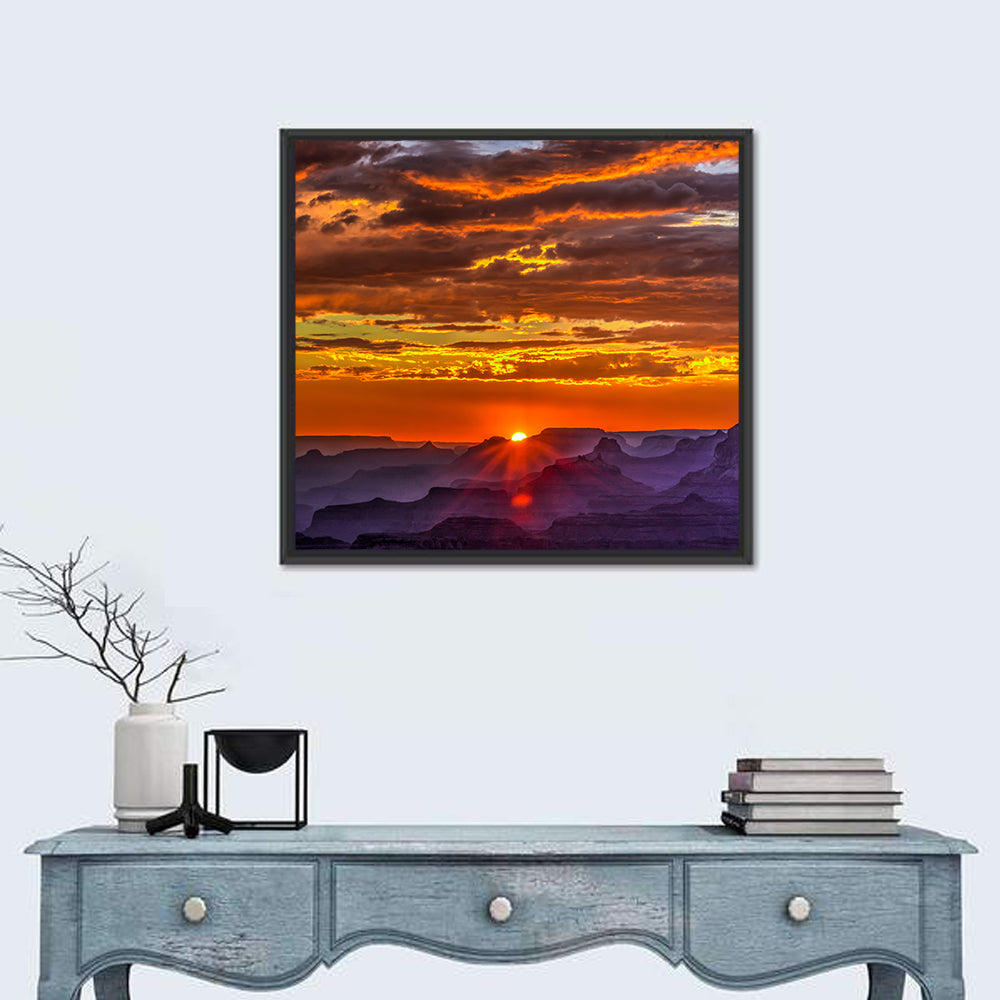 Lipan Point Golden Sunset Wall Art