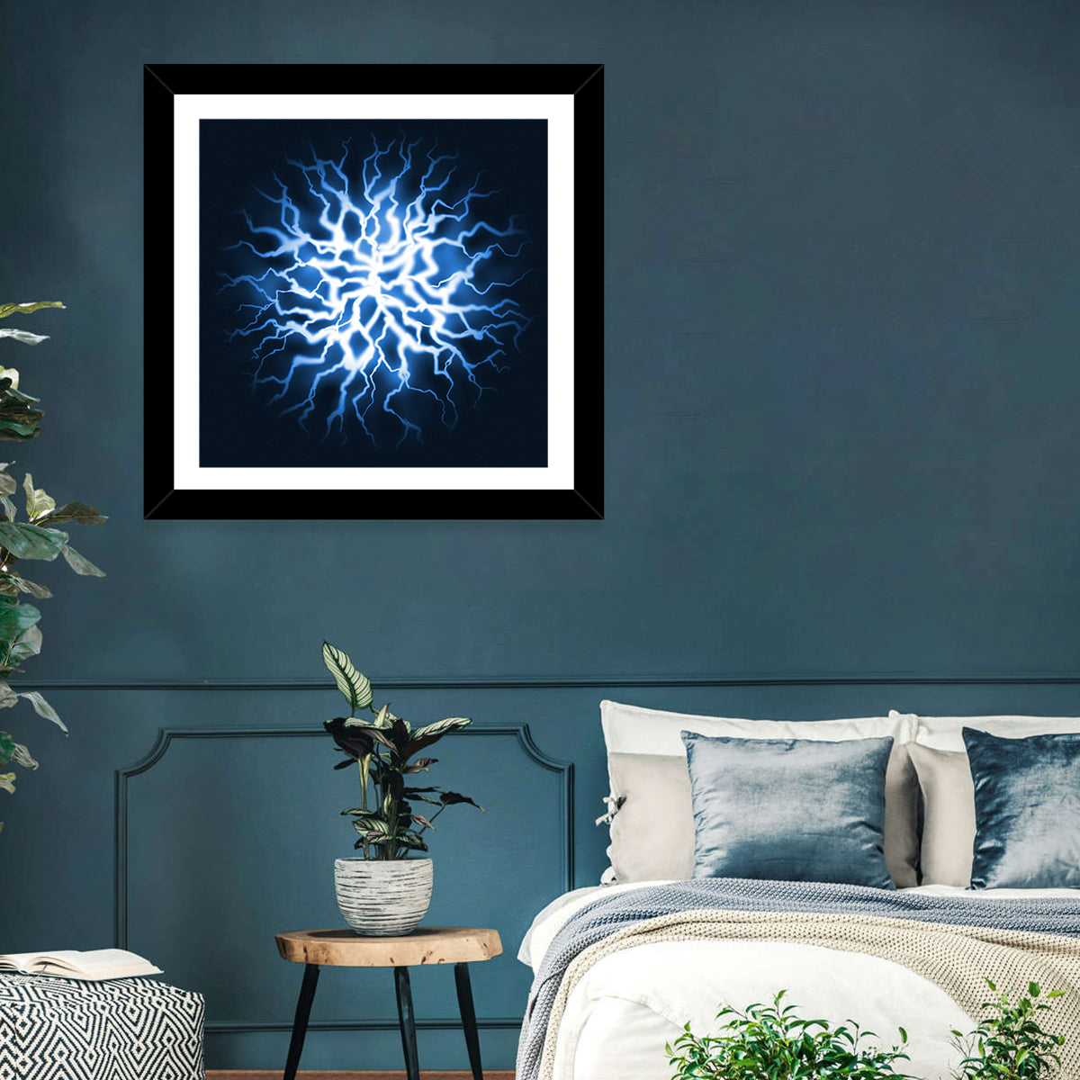 Thunder Burst Abstract Wall Art