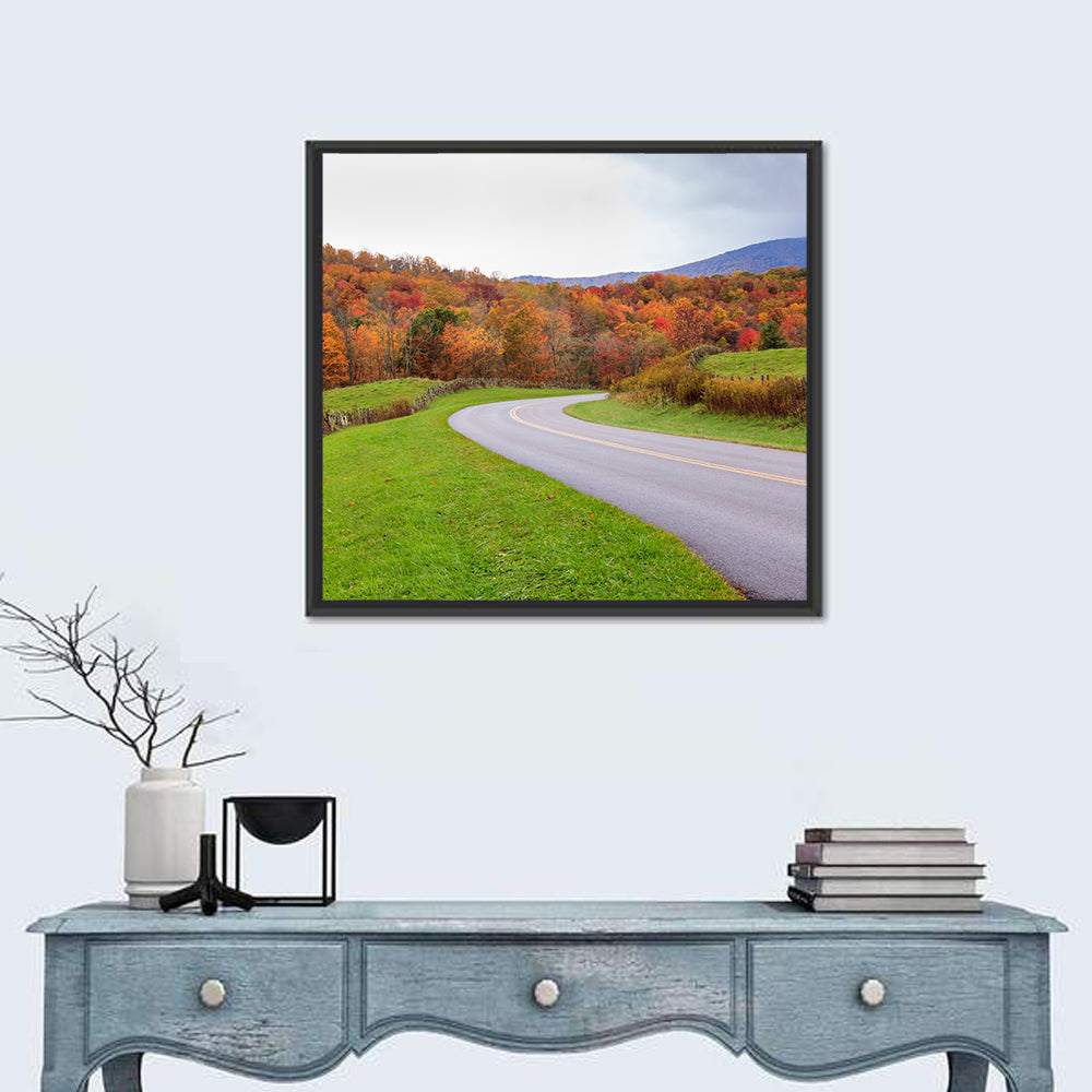 Road Through Meadow Wall Art