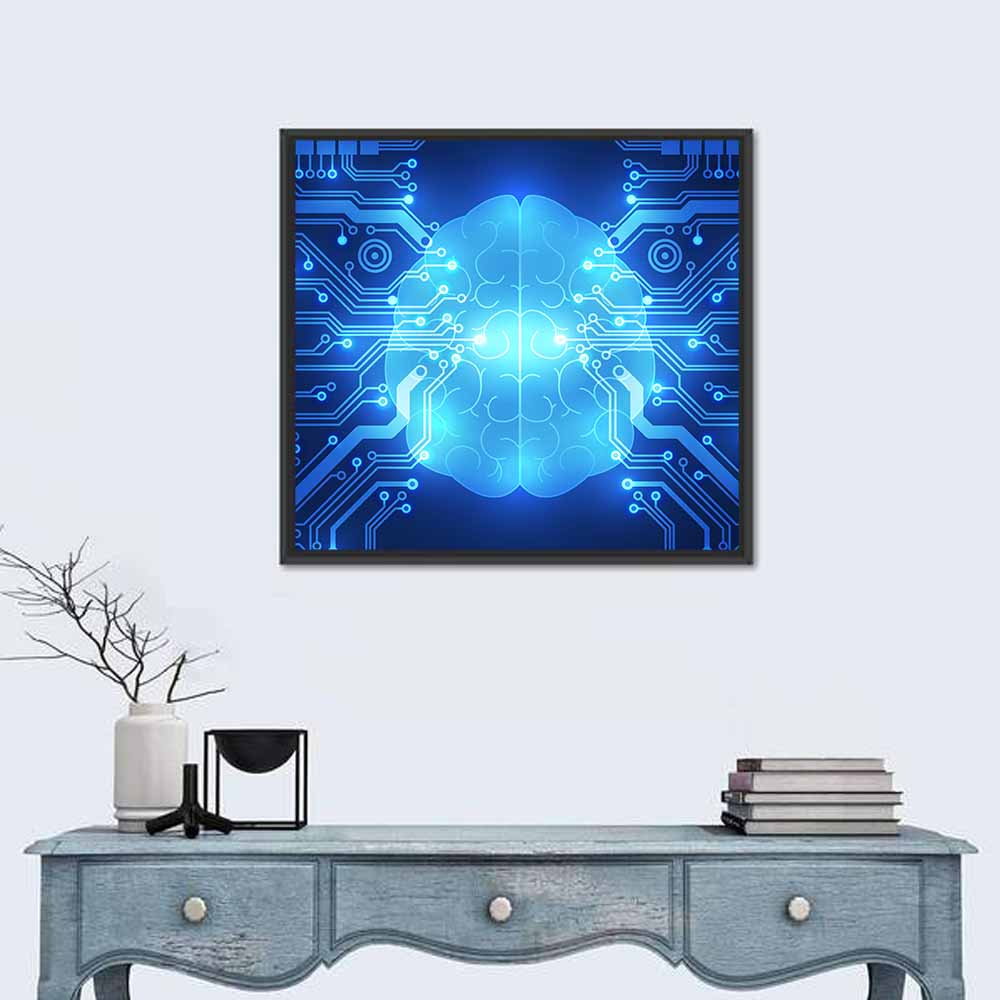 Digital Brain Concept Wall Art