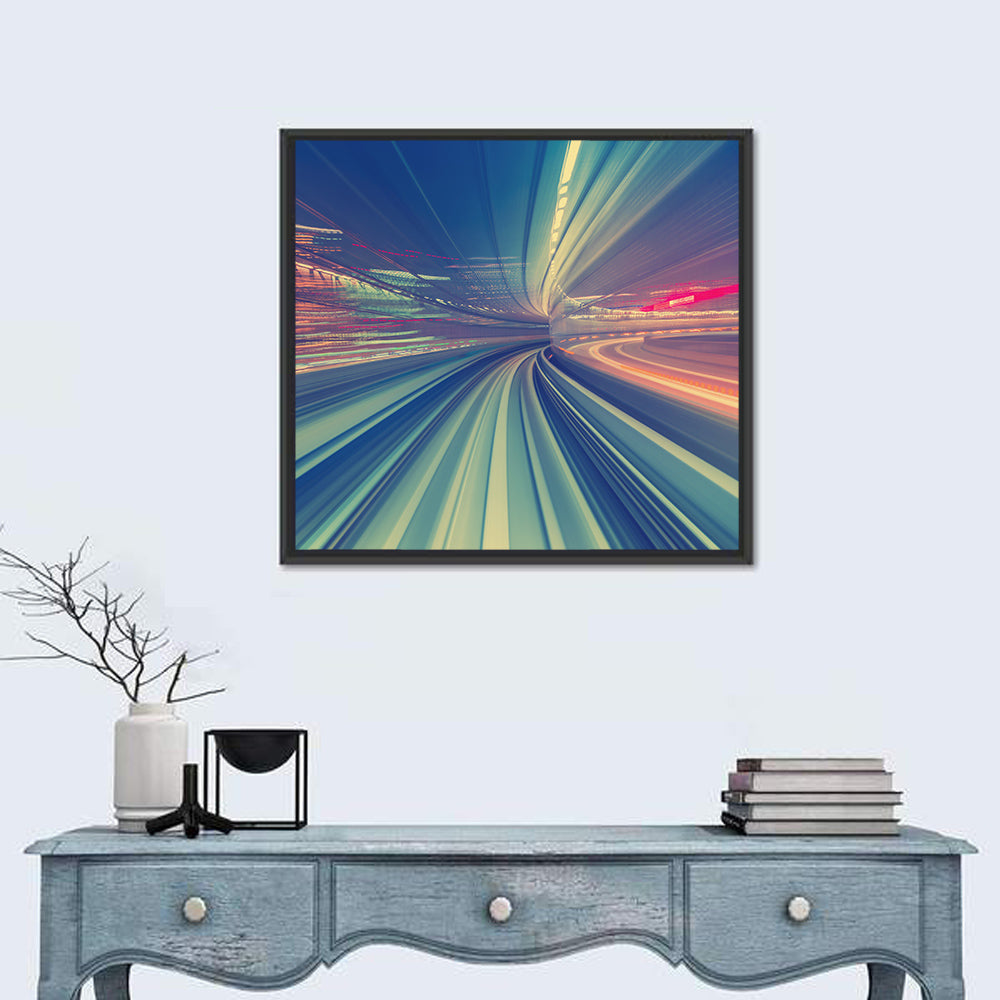 Monorail Speed Trail Wall Art