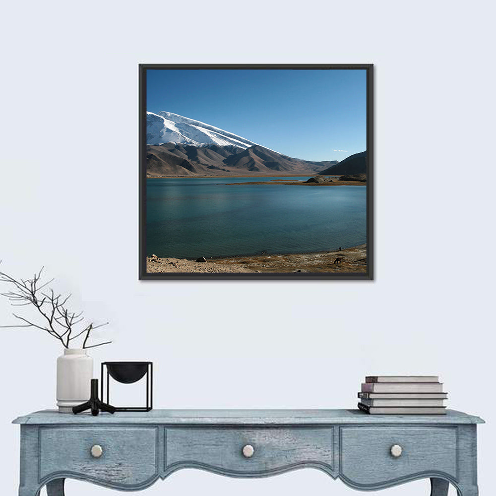 Muztahgata And Kara Kul Lake Wall Art
